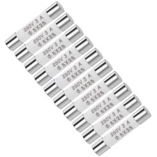 Cartridge Fuses 3A 250V 5x25mm Fast Blow Audio Alarm Amplifier Ceramic 10pcs