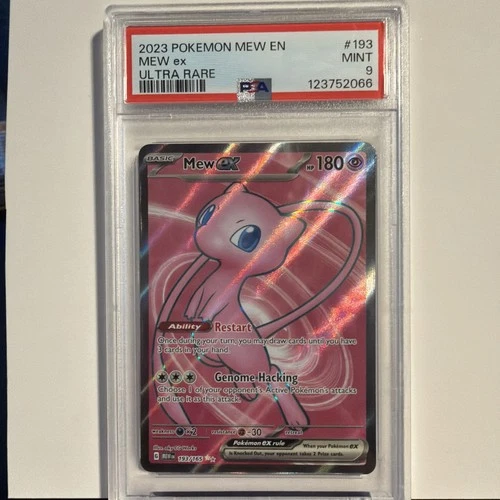 2023 POKEMON MEW EN-151 ULTRA RARE #193 MEW EX PSA 9