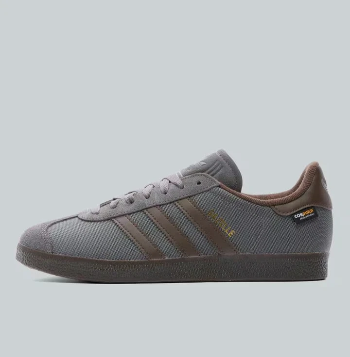 adidas gazelle silver green womens Gum Black Suede and Cordura Ivory Logo Sneaker | CATIBA PRO 2.0  C A R I U  M A