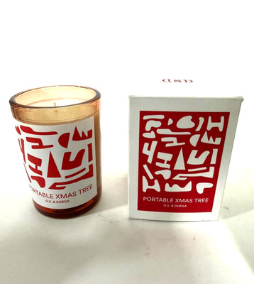 D.S &Durga Limited Edition Portable Xmas Tree Candle Glass Brand  NIB 7oz