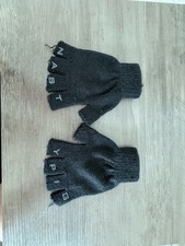 Nasty Pig Black Fingerless Knit Gloves Men One Size Acrylic Wool