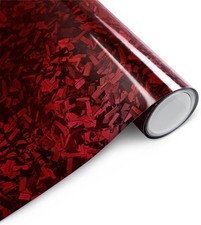 Carbon Folie, Rot Autofolie,150 X 30cm, Selbstklebend Autofolie aus Vinyl, Au... Carbon Folie, Rot Autofolie,150 X 30cm, Selbstklebend Autofolie aus Vinyl, Au...