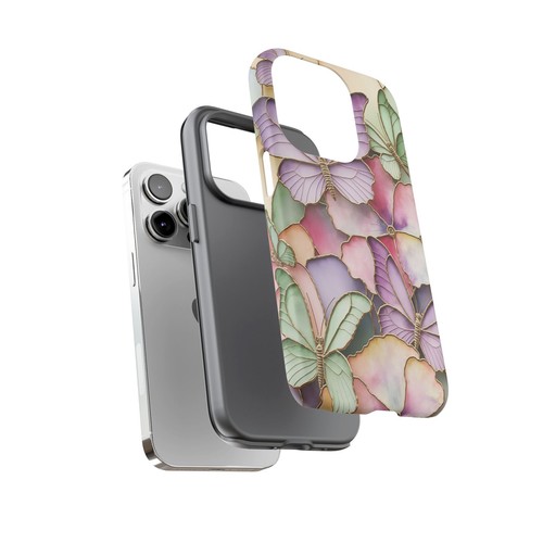 Pastel Butterfly Phone Case, Spring Floral Phone Cover, 3D Design | X72 - 第 72/272 張圖片