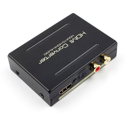 Audio Konverter Extractor HDMI zu Optical SPDIF RCA R/L Analog Digital Adapter - Bild 7 von 11
