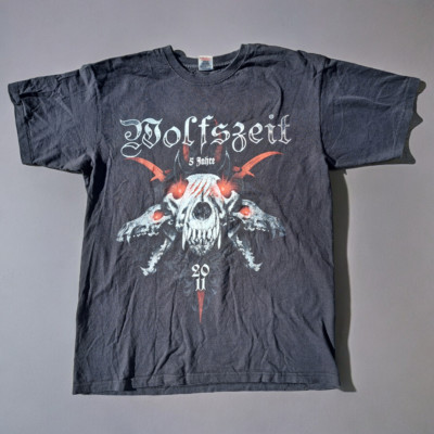 Fruit Of The Loom Wolfszeit Festival T-Shirt Metal Celebrativa Tour 2011 Size L