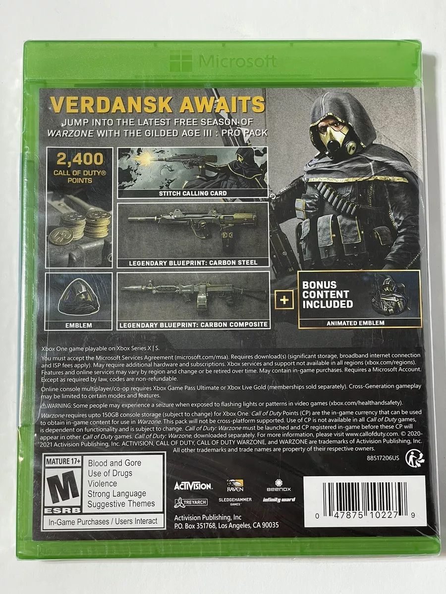 Call of Duty Warzone Gilded Age III Pro Pack DLC - Xbox One