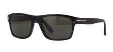 Tom Ford AUGUST FT 0678 Shiny Black/Grey Polarised (01D) Sunglasses 