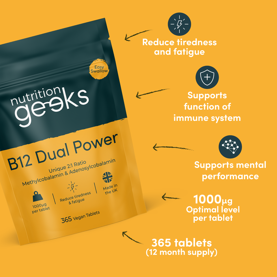 Vitamin B12 Tablets High Strength - 1 Year Supply  365 Tablets 1000mcg Dual Power B12 Vitamin Complex With Methylcobalamin Adenosylcobalamin Vegan B12 Supplement Energy Support Uk Vit 257227 - View #8