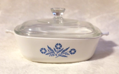 Vintage Corning Ware Blue Cornflower 32 oz Casserole dish, Made In