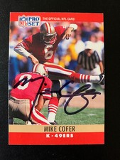 Mike Cofer Signed 1990 Pro Set #286 Card San Francisco 49ers Autograph COA