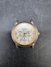 Vintage Wrangler Hero Wrist Watch Face Calender Day Week  3593KS Stainless Steel