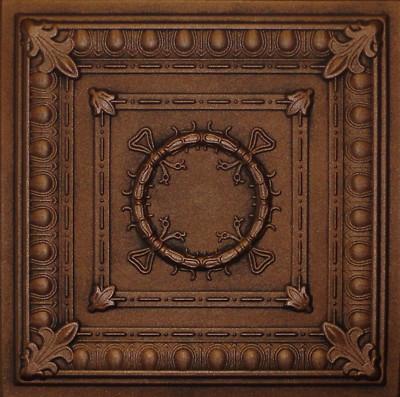 Ceiling Tiles Painted Tin Look 20x20 Styrofoam R47 Corona Antique Bronze