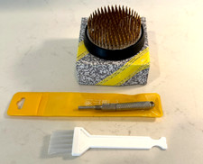 Japanese Kenzan Ikebana Flower Arranger, Kenzan Flower Frog with Needle Calib...