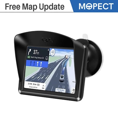 MOPECT 5" Sat Nav for Trucks HGV Lorry LGV Lifetime Free UK EU Maps Touch Screen