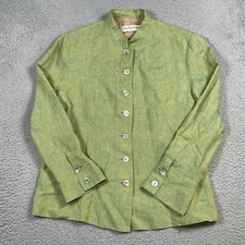 Guy Laroche Blazer  Women's 48 Pearl Buttons Mandarin Collar Pocket Lined