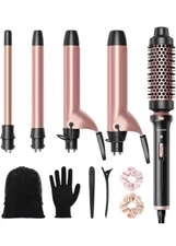 Wavytalk 5 in 1 Hair Curler Set JDL-320N2 Rose Gold New Open Box