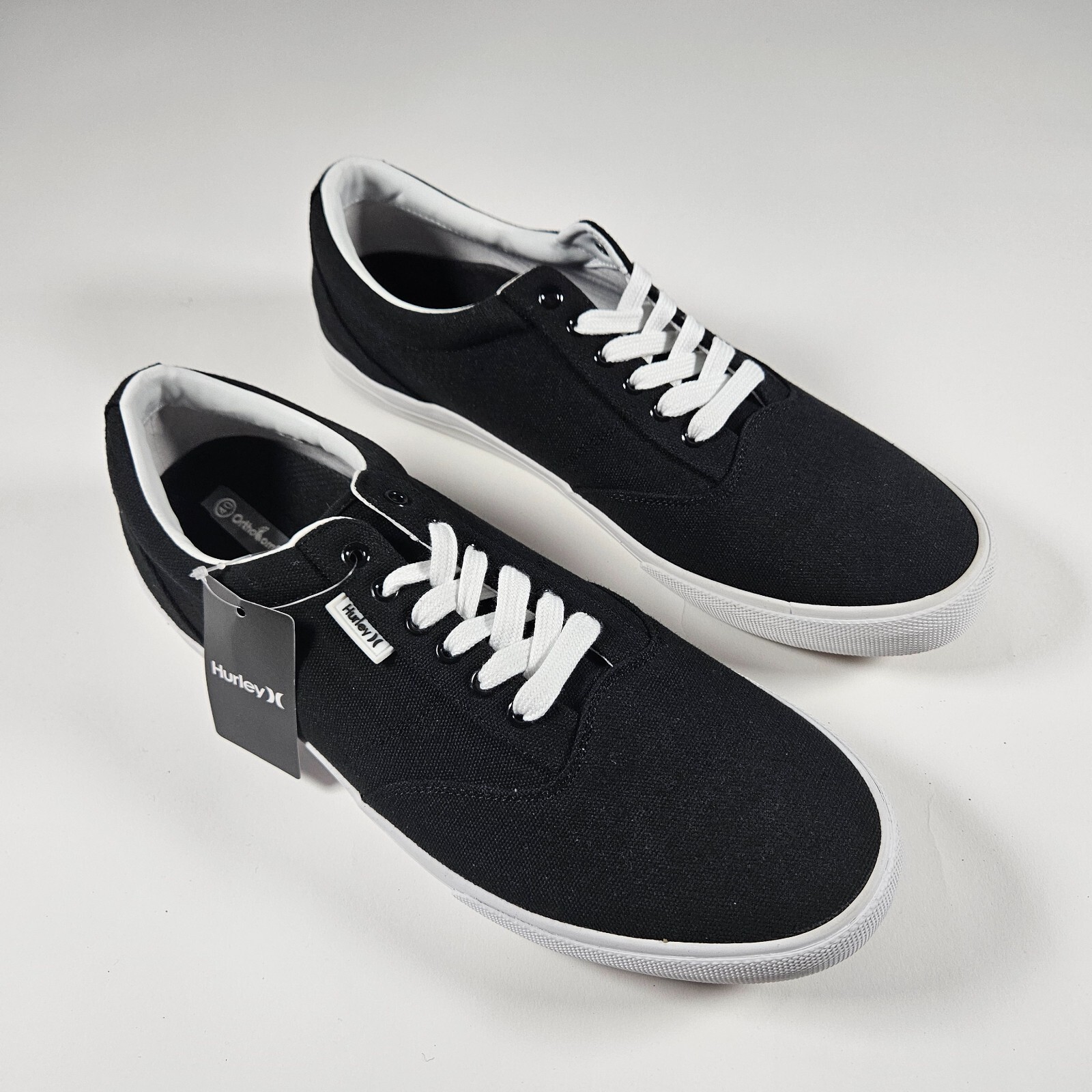 Hurley Men's Jasper 2 Sneakers Size 12 Black And White New With Box eBay