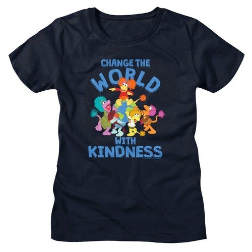 Fraggle Rock Change the World with Kindness Women's T Shirt - 第 1/3 張圖片