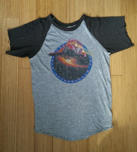 80s ZZ Top Afterburner Concert Tour T-Shirt Rock Te 1980s vintage concert t-shirt, vintage, single stitch, B+ condition
