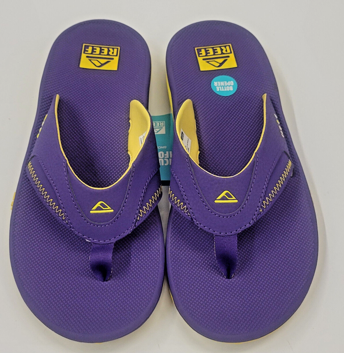 Reef Mens Fanning Pregame Purple Gold 10 | eBay