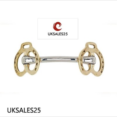 Hengst Hufeisen Gebiss Messing Wange (UKSALES25 ) *VERSAND AM SELBEN TAG*