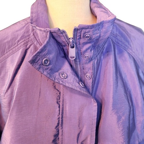 Chaqueta ligera de llegada Athleta para mujer púrpura cremallera completa talla grande - Imagen 4 de 12
