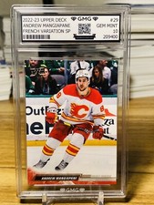 2022-23 Upper Deck Andrew Mangiapane French SP GMG Graded 10 Gem Mint 💎 