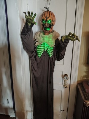 Halloween Animatronic Tekky Toys Jack O Lantern Hanging Talking Prop