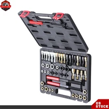 49Pcs Thread Repair Tool Set UNC UNF Metric Thread Restorer Tool Rethreading