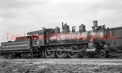 Texas South-Eastern #9 4-6-0 Dibol TX um 1939 Baldwin #35872 Neu 5x8 Fotos