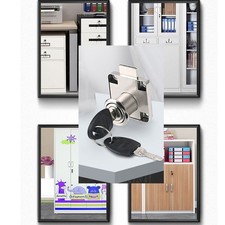 2x Cam Drawer Furniture Lock Door Letter Mailbox Cabinet Cupboard Lock 4 Keys