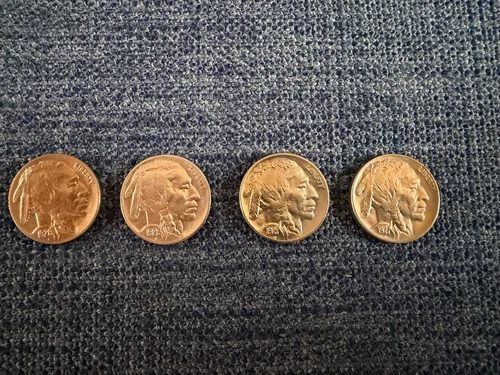 Set of 4 Buffalo Nickels 1926  1926-D 1927 1927-D-- XF--Take a Look!
