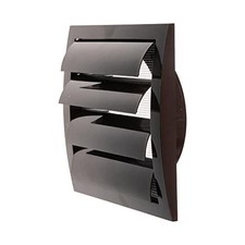 Brown Exhaust Hood Vent 6'' Inch / 150 mm with Shutters, Built-in Pest Guard and