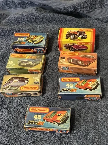 Vintage Matchbox Car Lot of 7