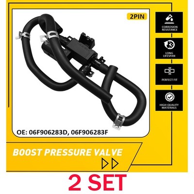 Turbocharger Boost Pressure Valve Solenoid 2X For VW Golf GTI Beetle CC Tiguan