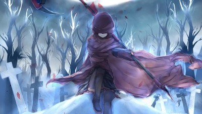 Anime Fantasy Rwby Ruby Rose Sitting 11x17 Poster