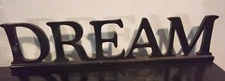 "DREAM" Freestanding Wooden Letters