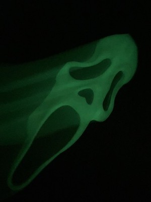 Fun World DIV Gen 2 Scream Halloween Ghost Face Mask Glow In The Dark W/ Cape