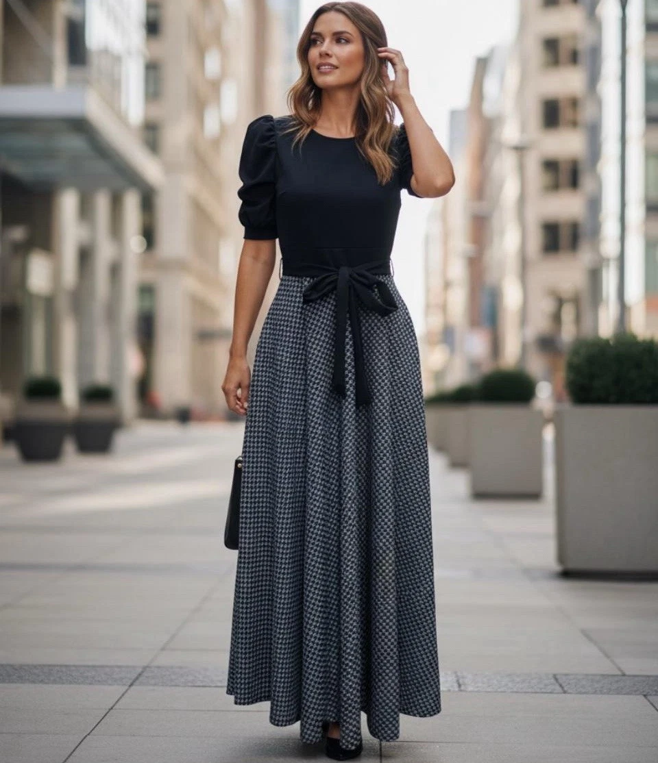Black Short Sleeve Dresses for Women's Maxi Dresses for sale | eBay