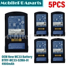 Lot of 5 OEM New Zebra MC33 BATTERY BTRY-MC33-52MA-01 BT-000337
