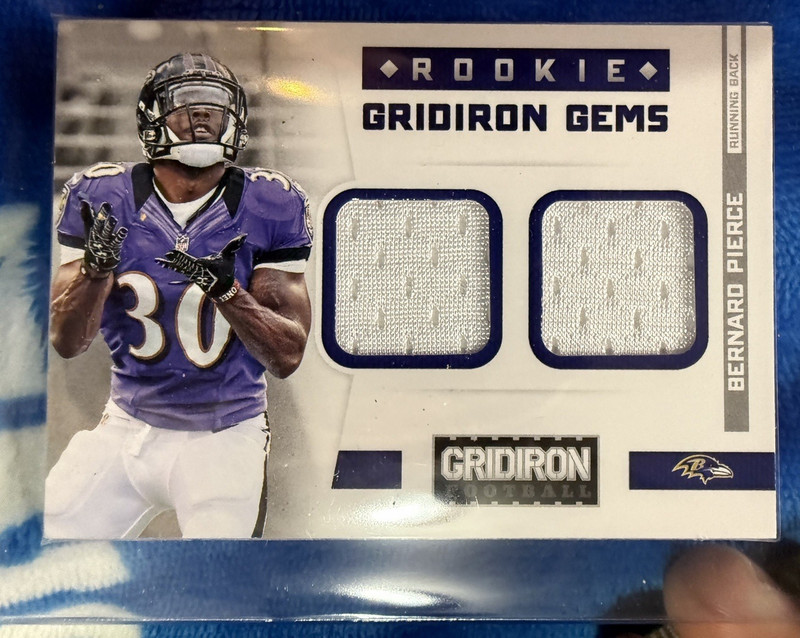 Bernard Pierce /249 Ravens RC Jersey Rookie Gems #327 Panini 2012 Gridiron