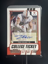 2021 Panini Contenders Draft Picks - College Ticket Autographs Tony Poljan #316