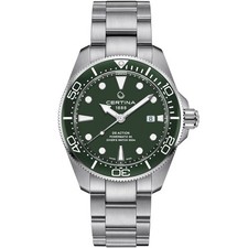 Certina DS Action ISO Diver 300m Powermatic 80 Green Dial C032.607.11.091.00