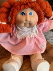 Vintage Cabbage Patch Kids Doll Red Hair Blue Eyes Outfit Diaper Shoes HM2 1985