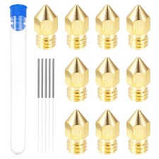 10Pcs 0.3mm 3D Printer Extruder Nozzles Head for 1.75mm Extruder Print Brass