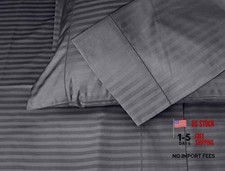 Home Linen Standard Pillowcases Pillowcases - Standard/Queen Dark Grey Damask