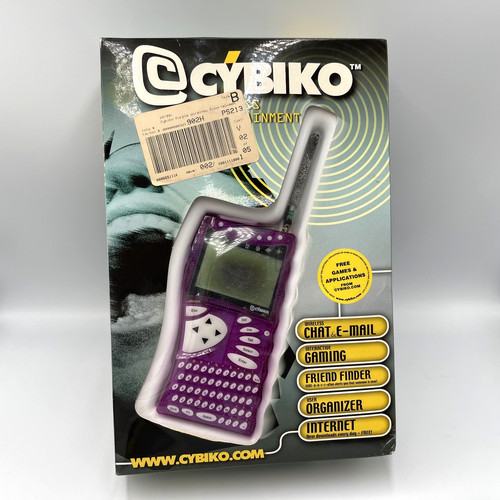 Vintage Cybiko PDA Wireless Entertainment System Purple Sealed Box For PARTS