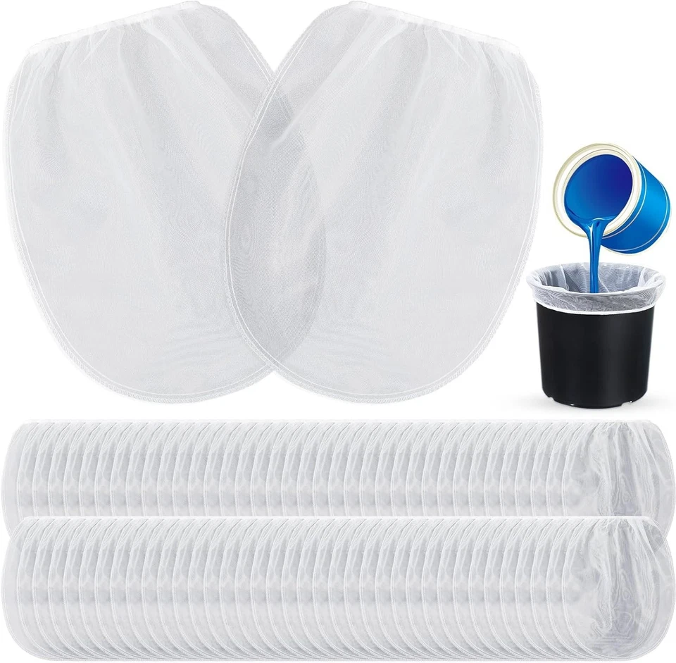 Reusable 1 Gallon Fine Mesh Strainer Bags - DIY Paint and Hydroponic Filters - Image 3 of 4