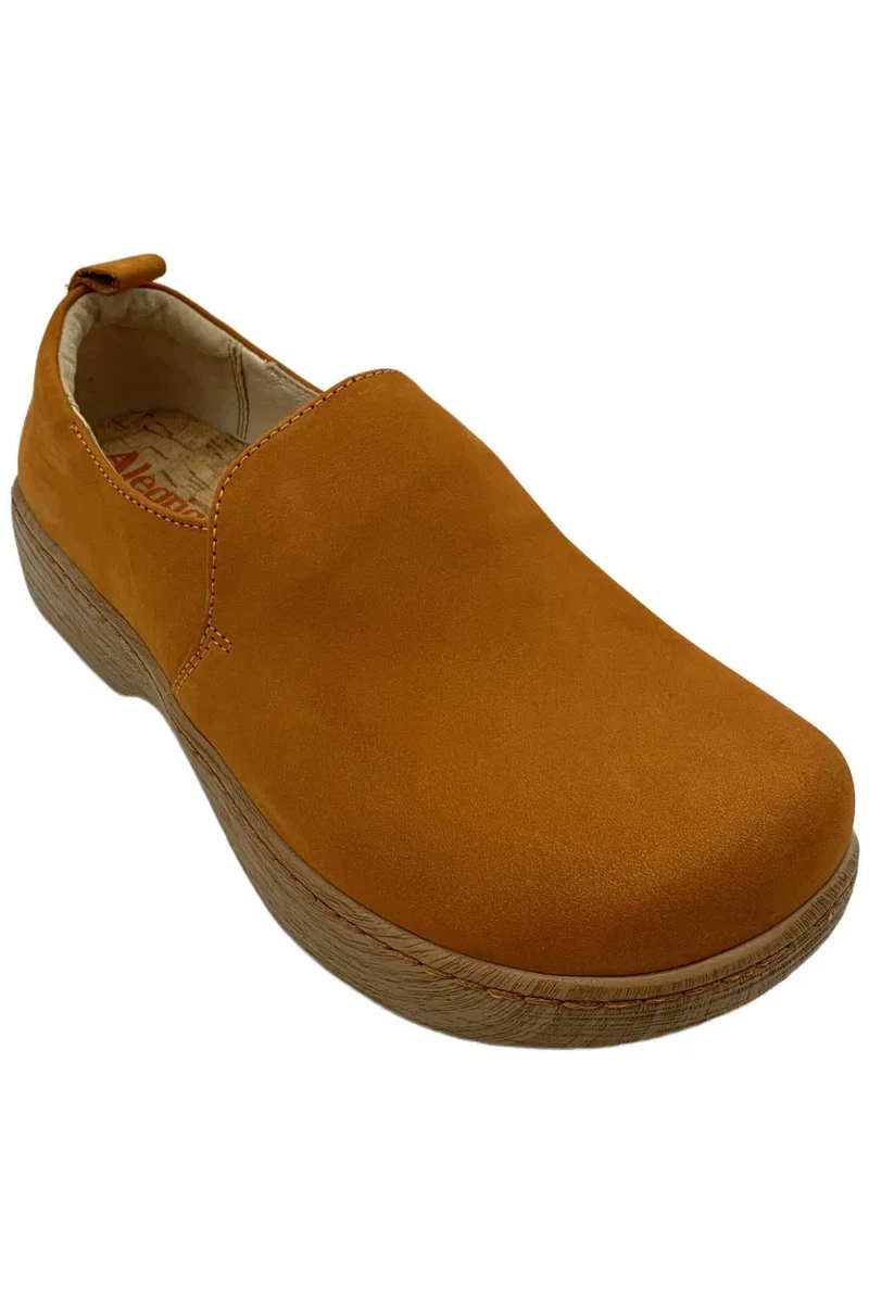 Alegria Women's Origin Orygin Wood Grain Leather Slip On-363466