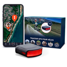 PAJ GPS - LED Bicycle Finder 4G, Live Tracking, 20 day Battery, Waterproof Light